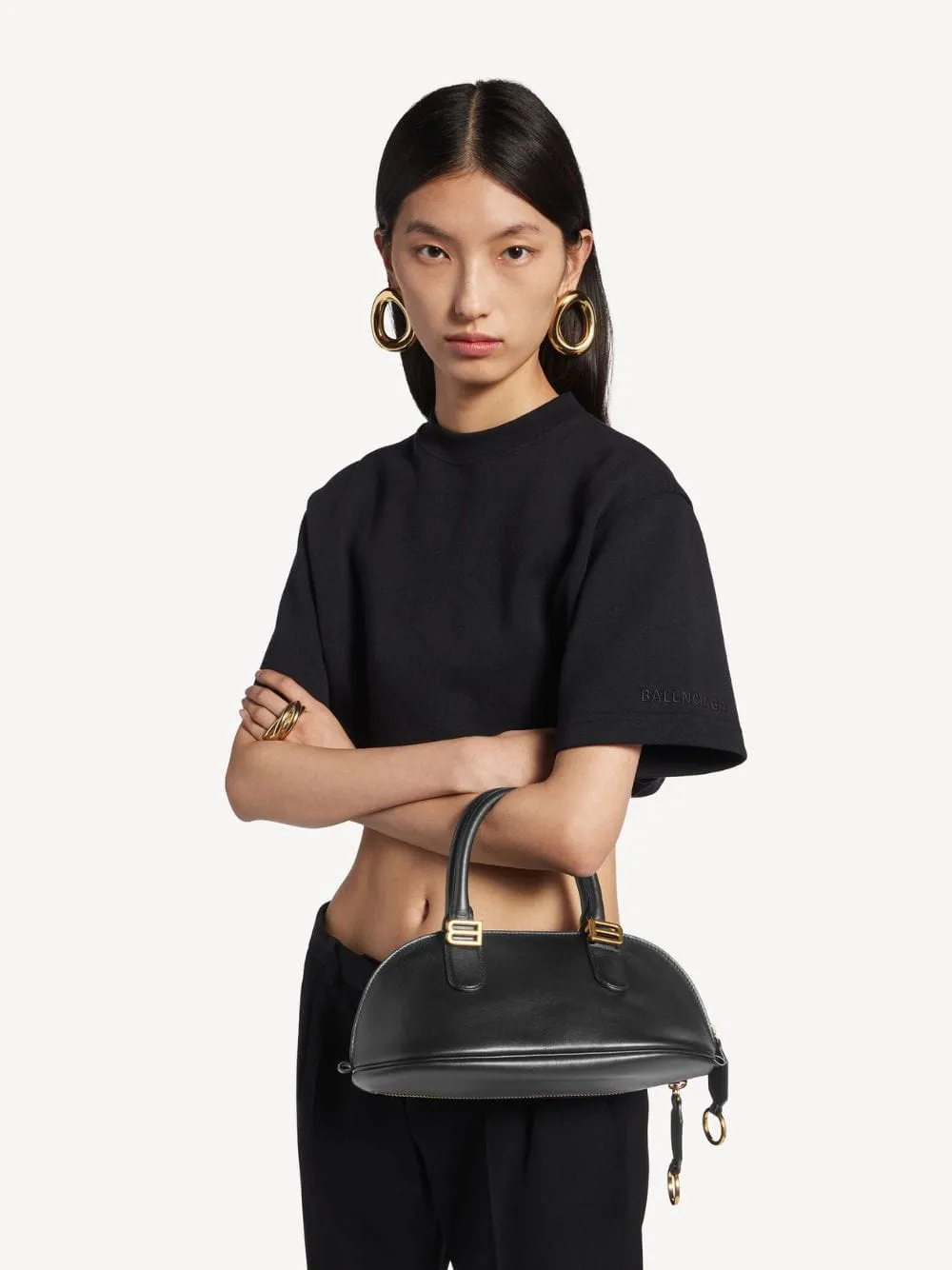 Black Bolero Bowling Mini Bag sold by Fashion Clinic product image thumbnail 2
