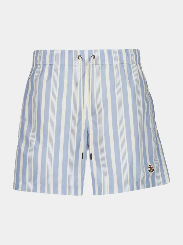Blue Striped Swim Shorts made by Moncler
