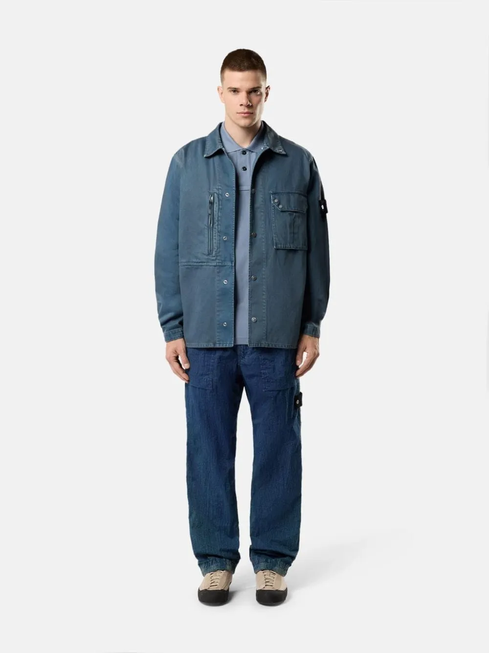 Indigo Blue Nylon Cargo Trousers sold by Fashion Clinic product image thumbnail 2