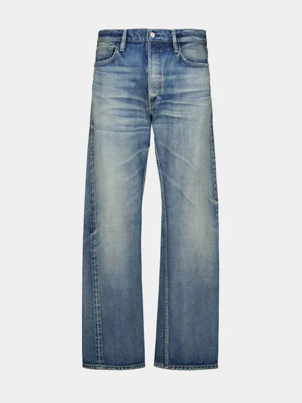 Vintage Indigo Denim Straight Jeans made by Fear of God