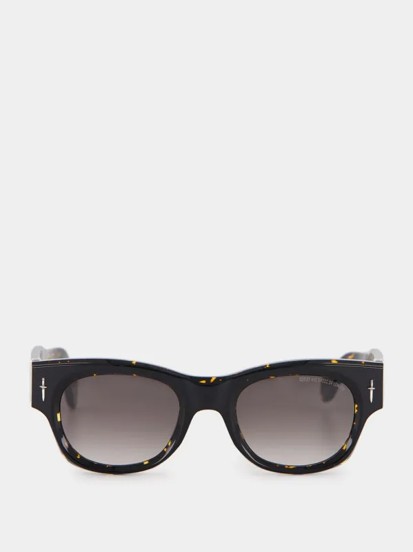 Black On Havana The Great Frog Sunglasses made by Cutler and Gross