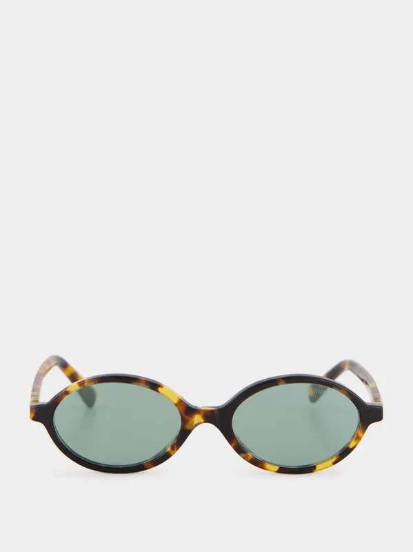Honey Havana Regard Sunglasses made by Miu Miu