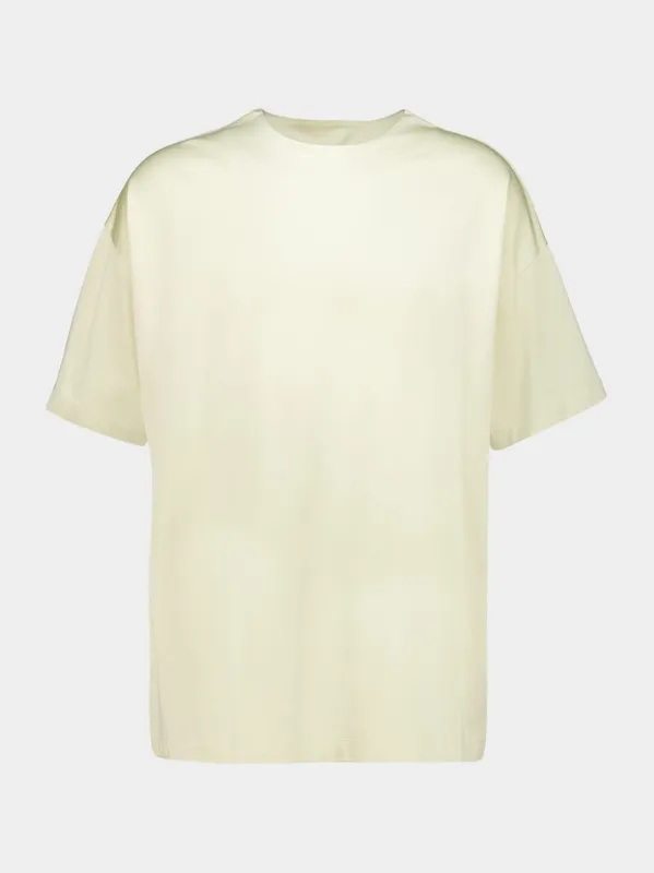 Dirty Ivory Cotton Rayon Washed T-Shirt made by Fear of God