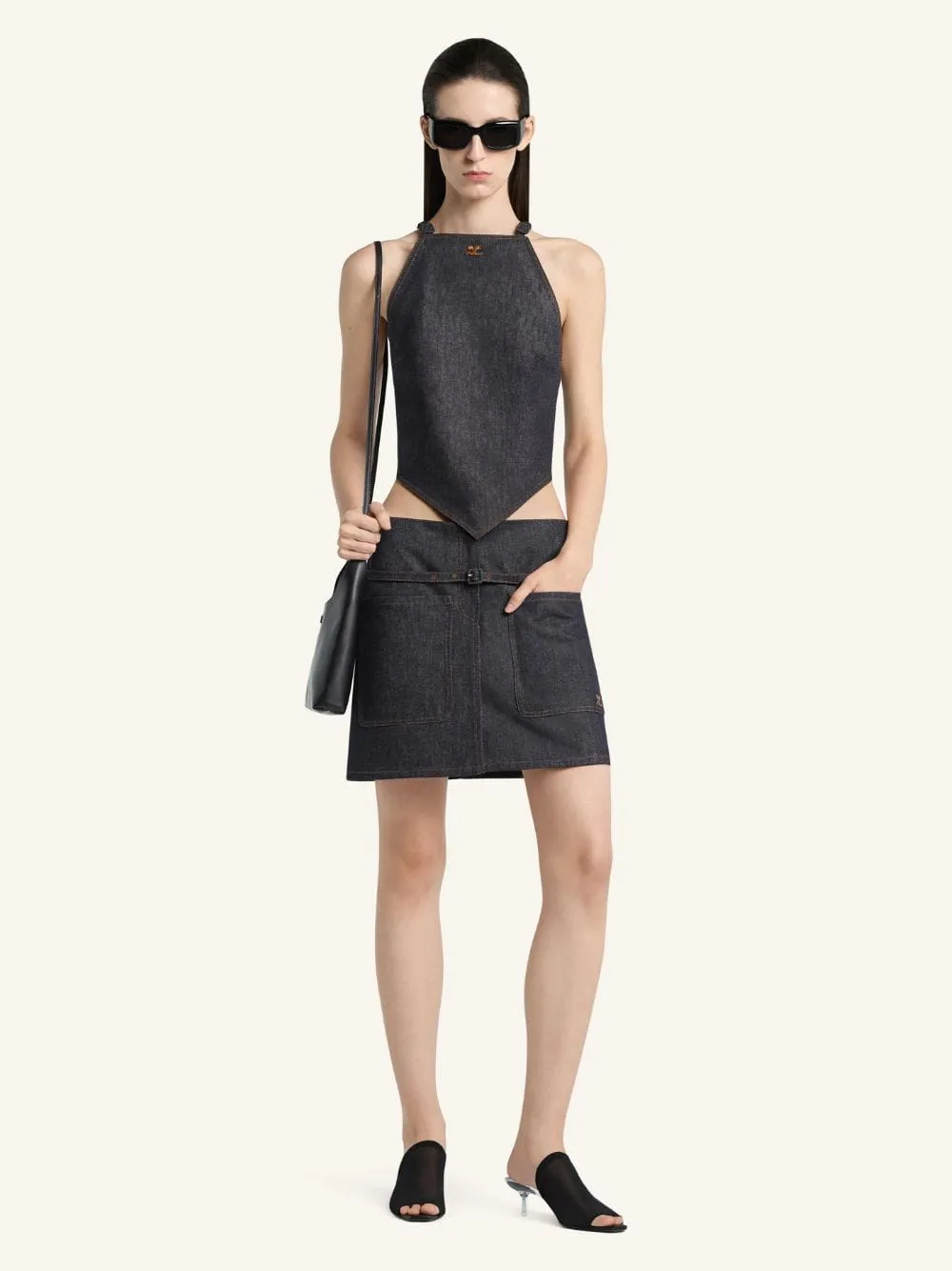 Brut Pointy Denim Tank Top sold by Fashion Clinic product image thumbnail 2