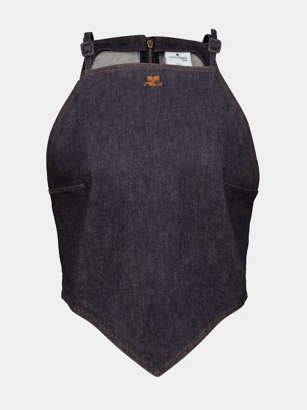 Brut Pointy Denim Tank Top sold by Fashion Clinic