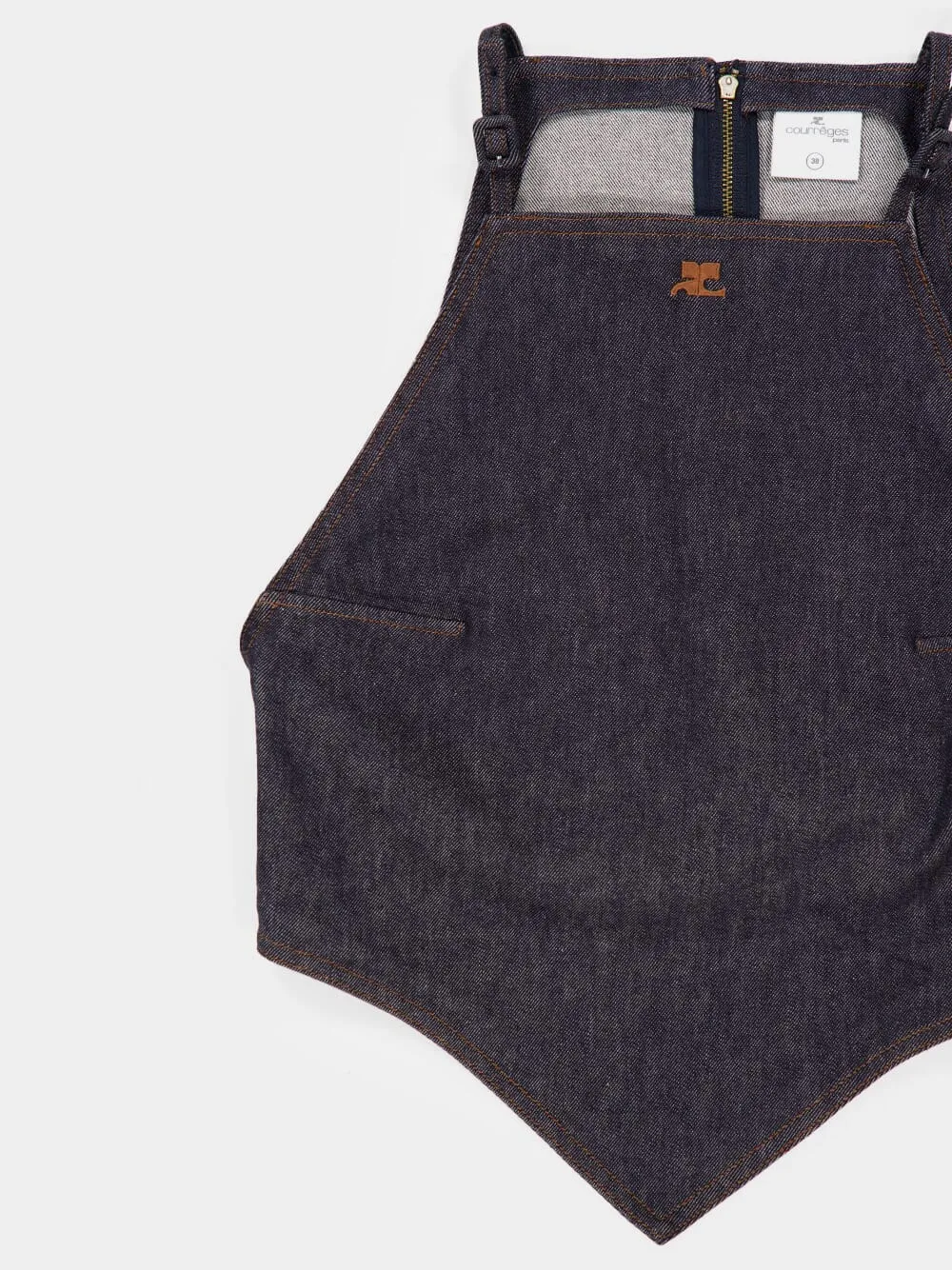 Brut Pointy Denim Tank Top sold by Fashion Clinic product image thumbnail 5