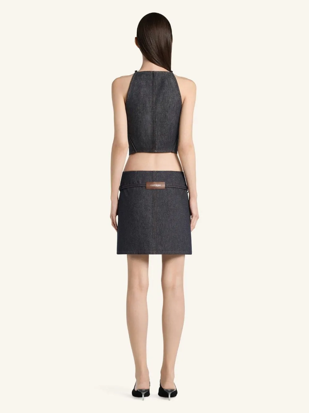 Brut Pointy Denim Tank Top sold by Fashion Clinic product image thumbnail 4