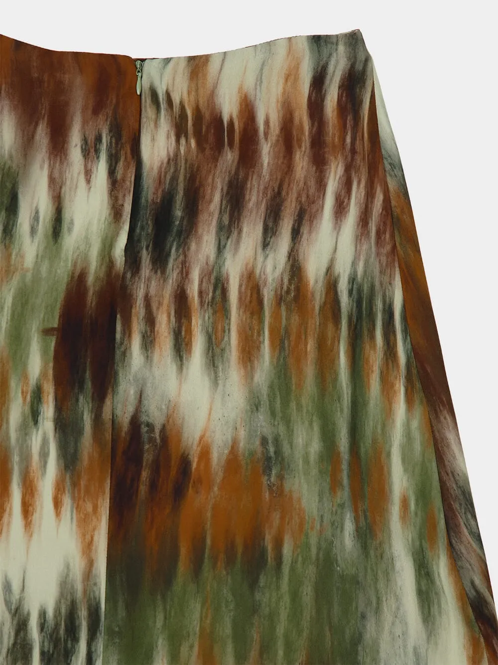 Pine Green and Chocolate Intermingled Ideas Skirt sold by Fashion Clinic product image thumbnail 4