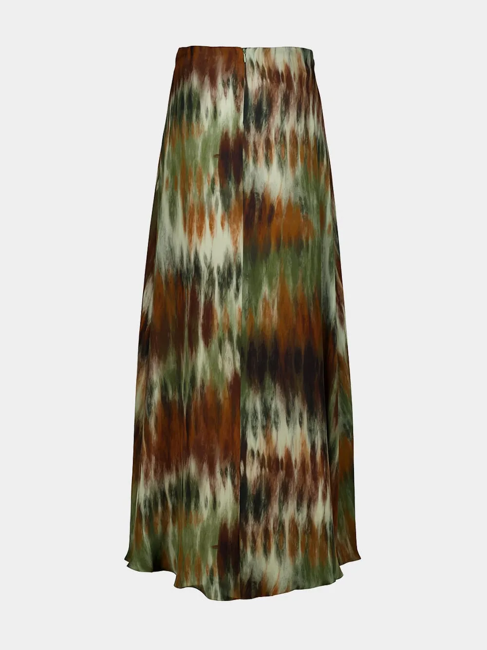 Pine Green and Chocolate Intermingled Ideas Skirt sold by Fashion Clinic product image thumbnail 2