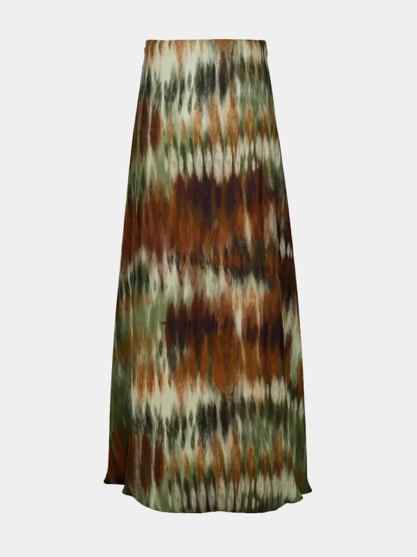 Pine Green and Chocolate Intermingled Ideas Skirt made by Johanna Ortiz