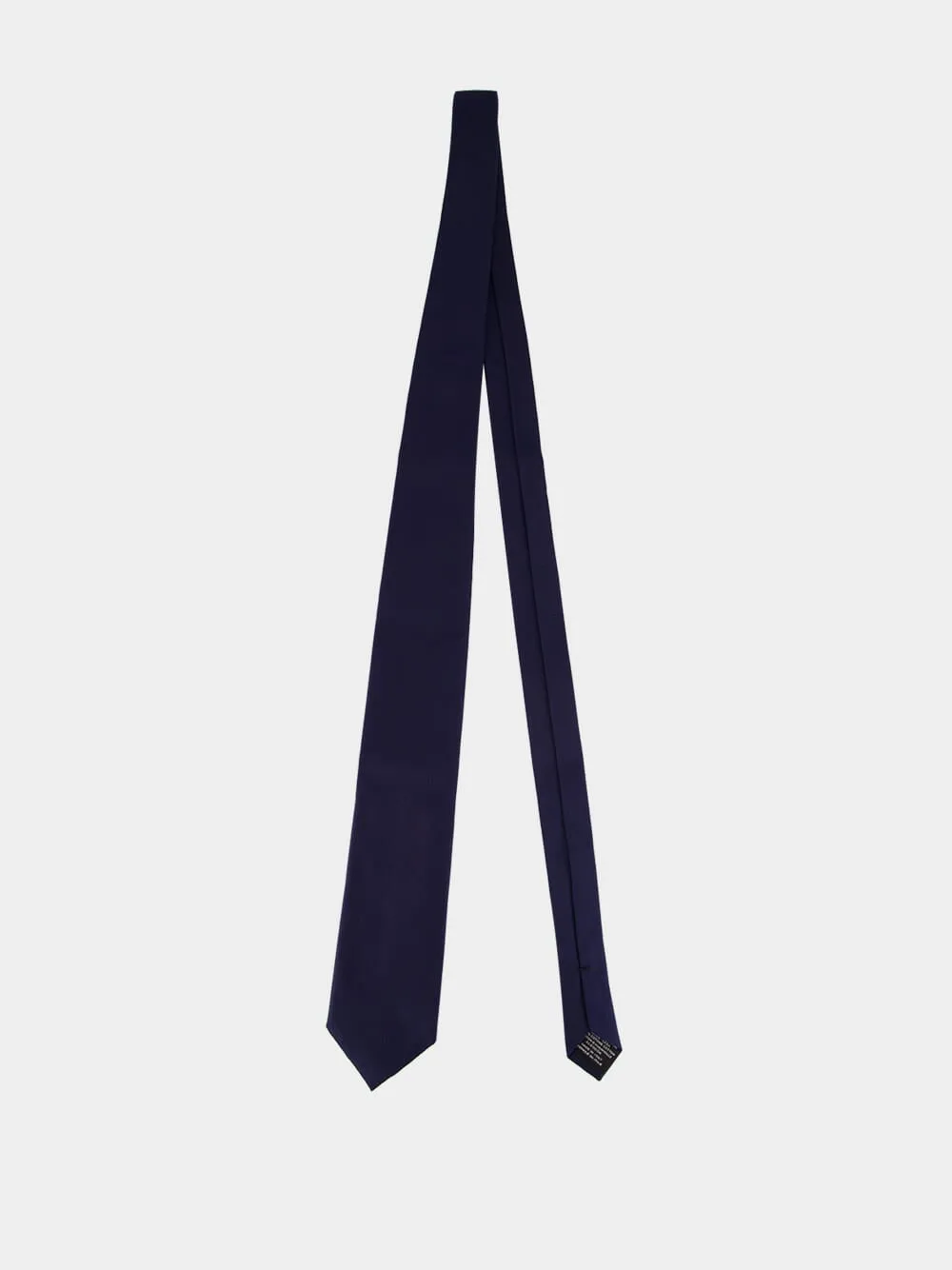 Ink Blue Textured Silk Tie sold by Fashion Clinic product image thumbnail 3