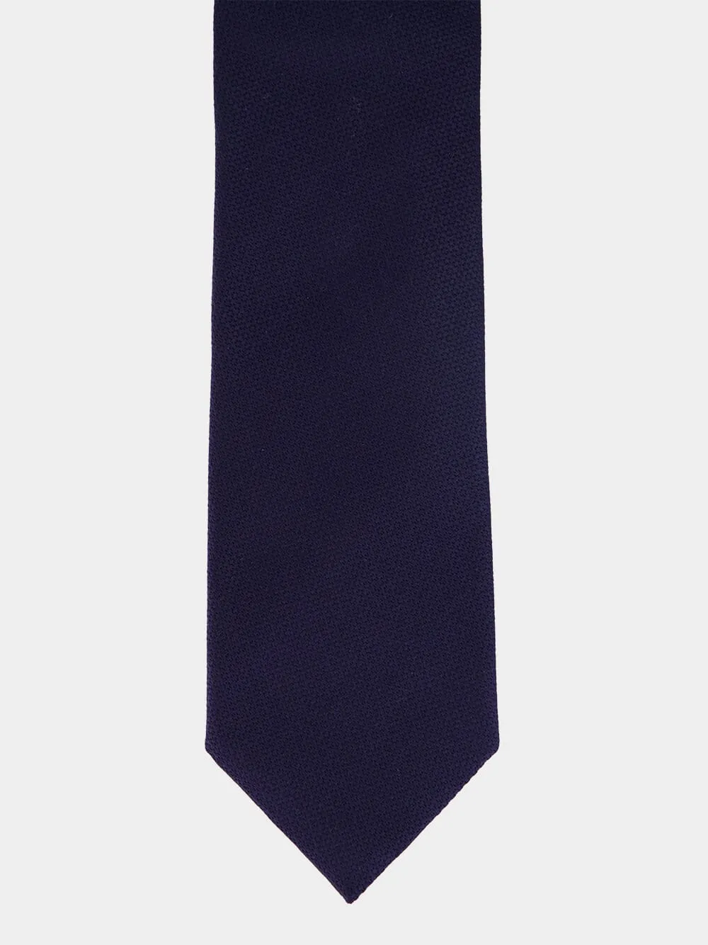Ink Blue Textured Silk Tie sold by Fashion Clinic product image thumbnail 2