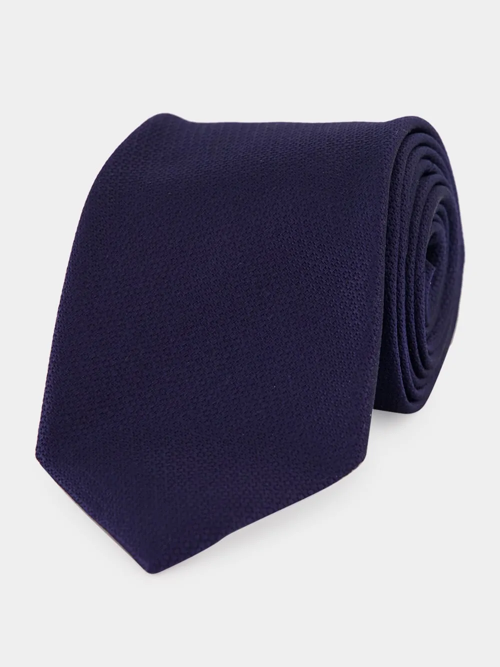 Ink Blue Textured Silk Tie sold by Fashion Clinic