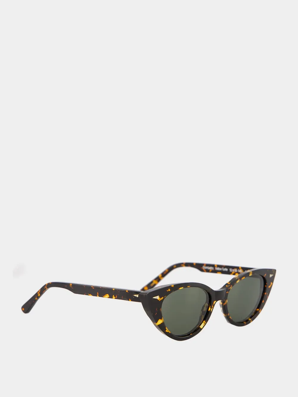 Yellow Turtle Gambetta Cat-Eye Sunglasses sold by Fashion Clinic product image thumbnail 4