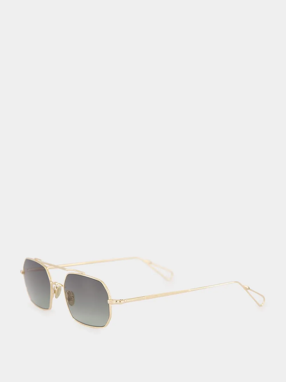 Champagne Green Gradient Clovis Sunglasses sold by Fashion Clinic product image thumbnail 3