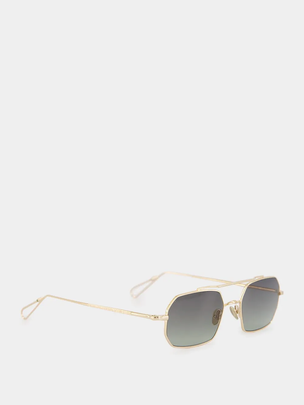Champagne Green Gradient Clovis Sunglasses sold by Fashion Clinic product image thumbnail 2