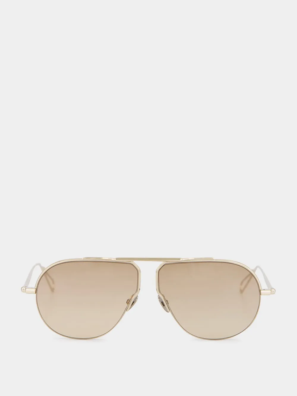 Grey Gold Brown Gradient Laplace Sunglasses sold by Fashion Clinic