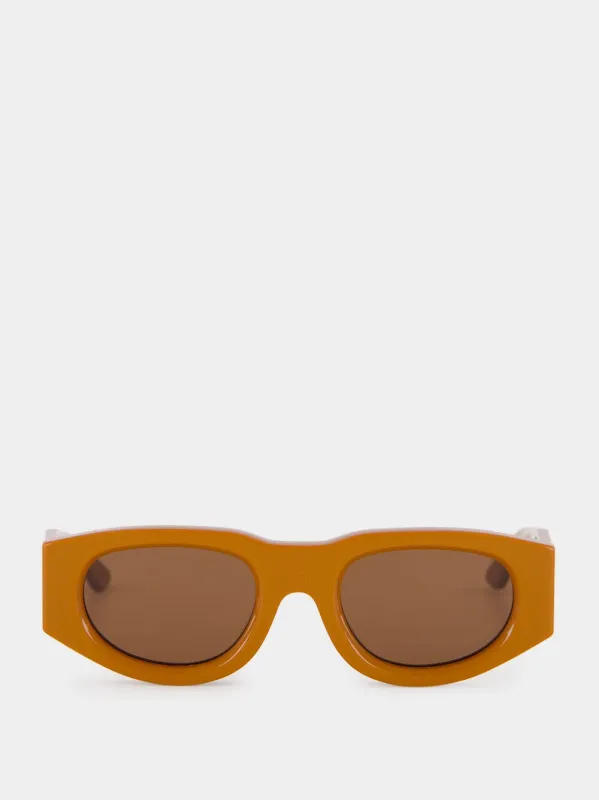 Dopamy Orange Acetate Sunglasses made by THIERRY LASRY