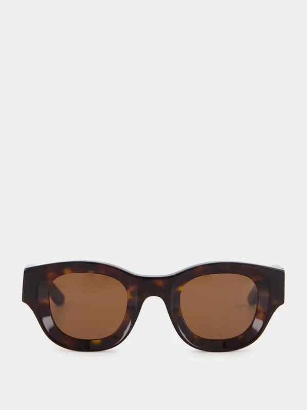 Hoody Tortoiseshell Acetate Sunglasses made by THIERRY LASRY