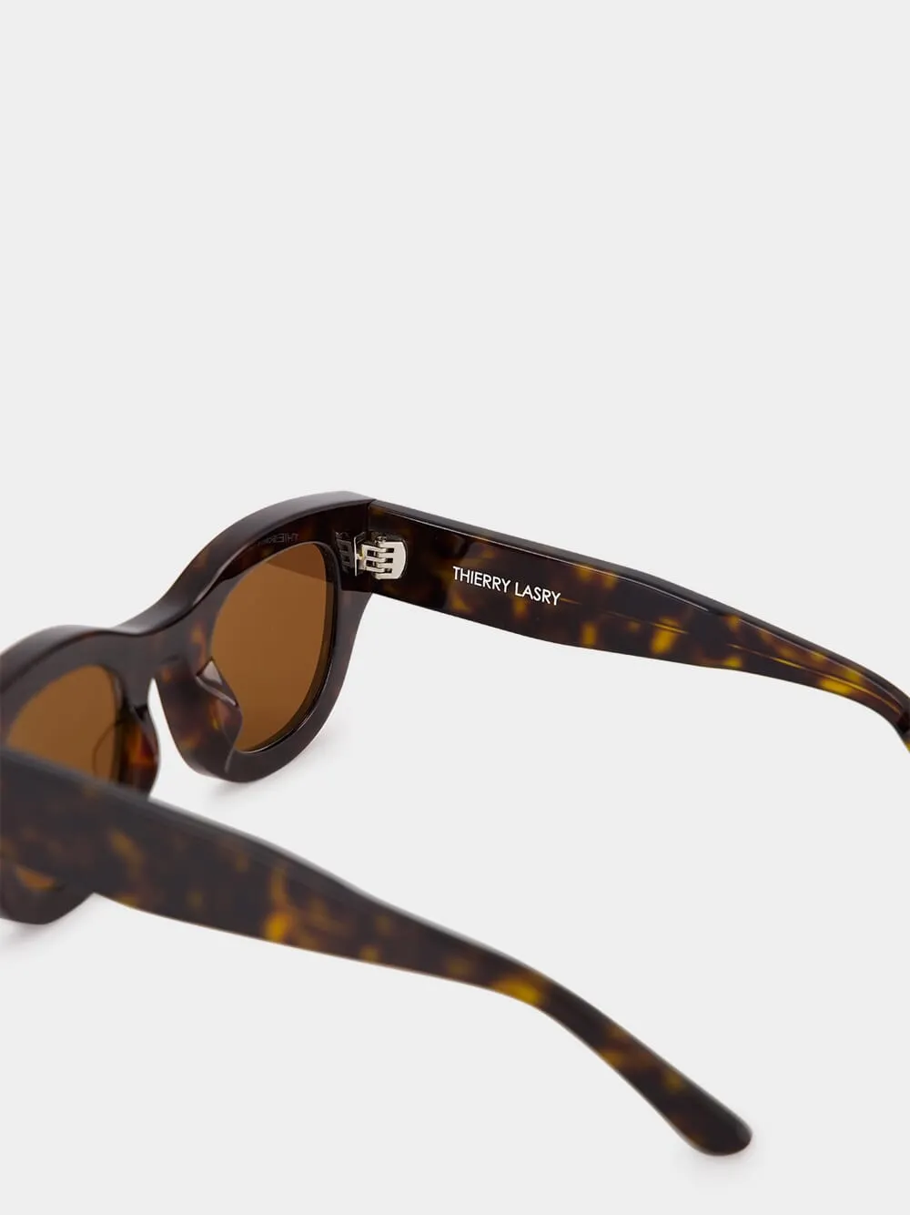 Hoody Tortoiseshell Acetate Sunglasses sold by Fashion Clinic product image thumbnail 5