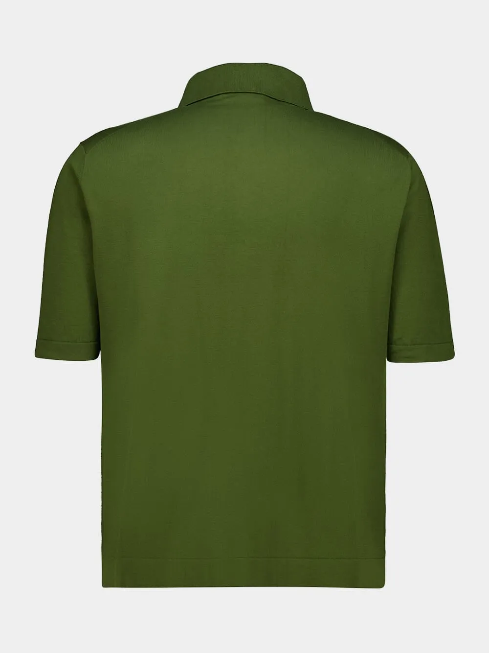 Forest Green Cotton Polo Shirt sold by Fashion Clinic product image thumbnail 2