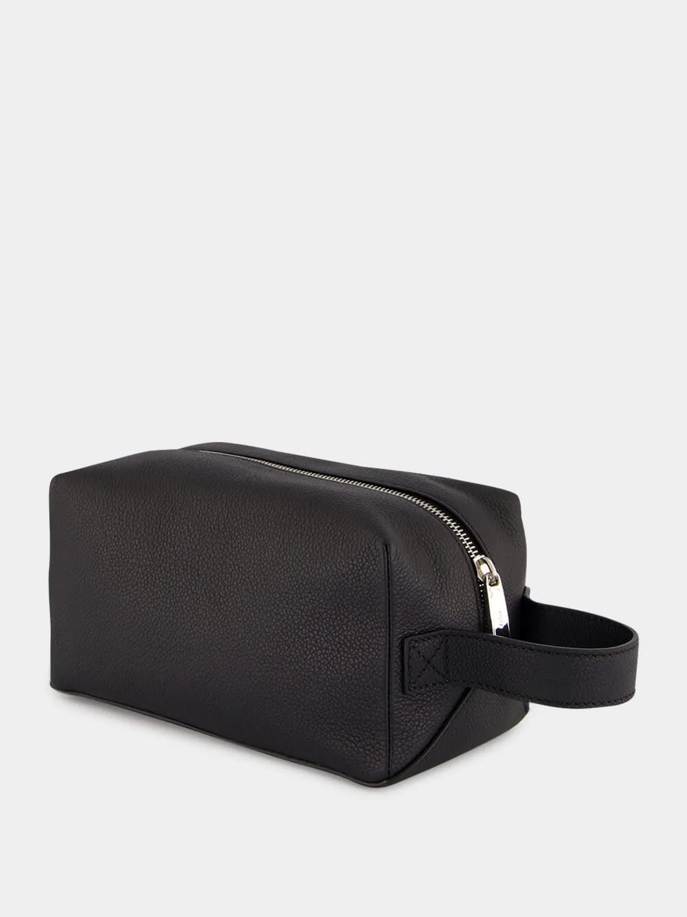 Black Leather Toiletry Case sold by Fashion Clinic product image thumbnail 4