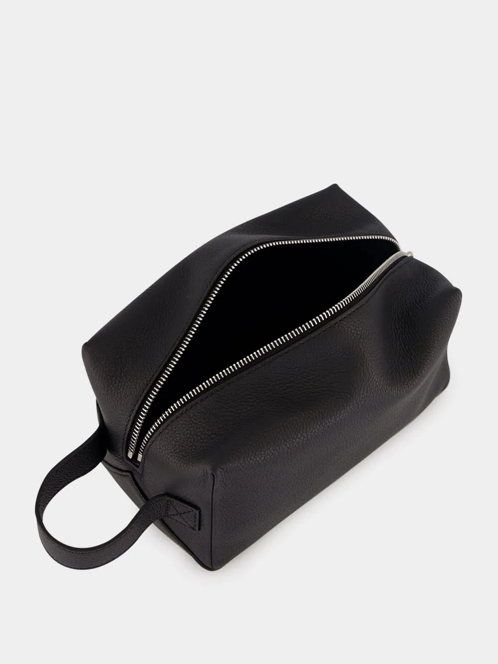Black Leather Toiletry Case sold by Fashion Clinic product image thumbnail 5