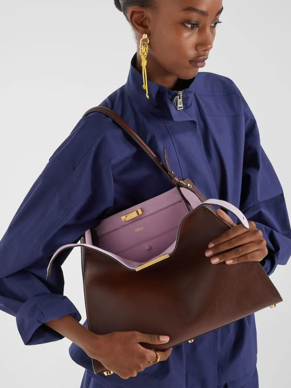 Brown Way Medium Bag sold by Fashion Clinic product image thumbnail 2