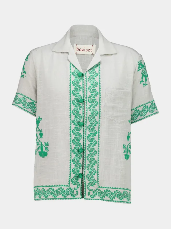 Tulum Emerald Green Shirt made by Fashion Clinic