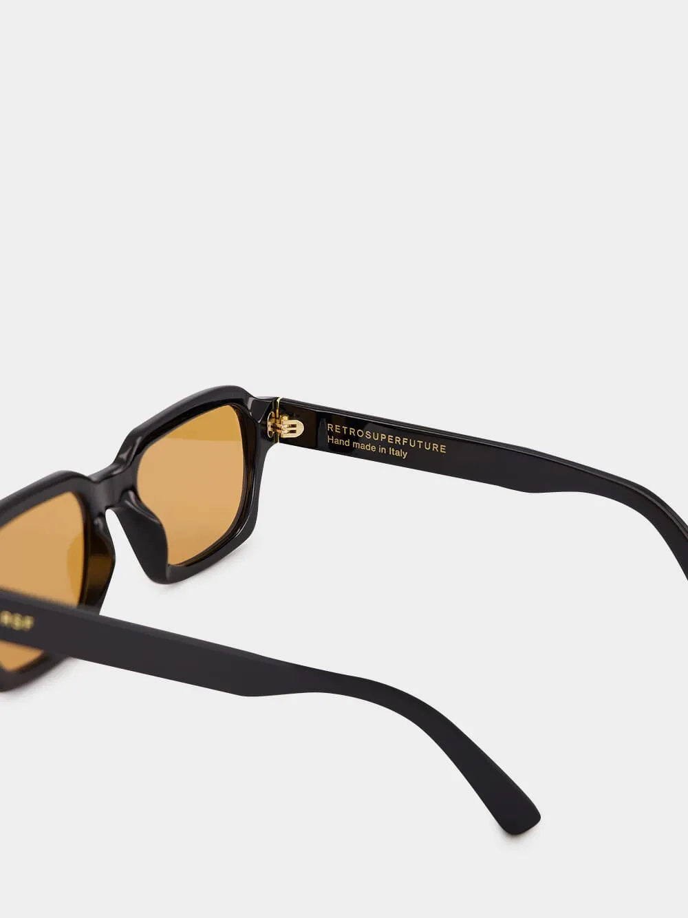 Caro Black and Orange Geometric Sunglasses sold by Fashion Clinic product image thumbnail 5