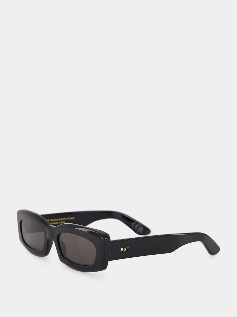 Zaga Black Rectangular Sunglasses sold by Fashion Clinic product image thumbnail 4