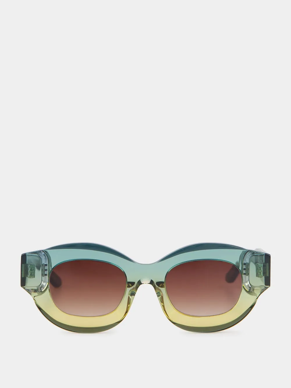 Baddy Green Gradient Oversized Sunglasses sold by Fashion Clinic