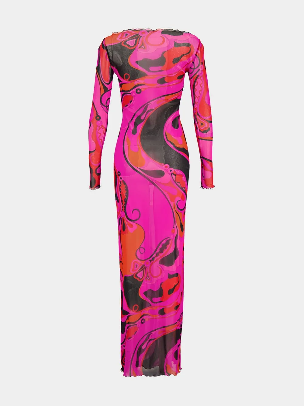 Fuchsia and Black Orchidee Tulle Dress sold by Fashion Clinic product image thumbnail 4