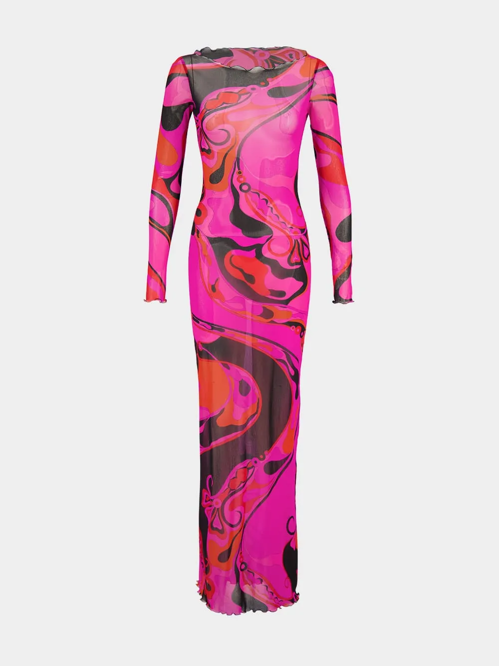 Fuchsia and Black Orchidee Tulle Dress sold by Fashion Clinic product image thumbnail 2