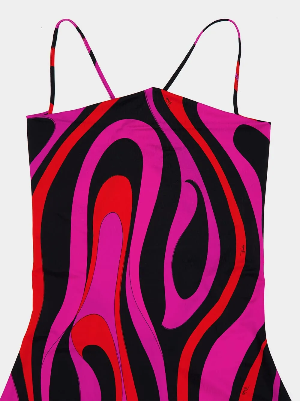 Fuchsia and Black Marmo Print Mini Dress sold by Fashion Clinic product image thumbnail 5
