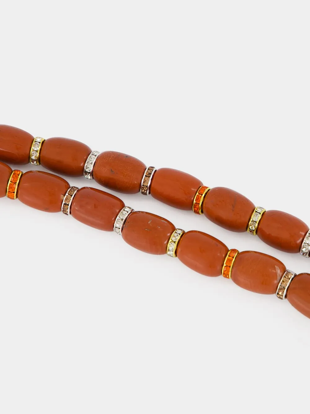 Red Jasper Donna Beaded Necklace sold by Fashion Clinic product image thumbnail 3