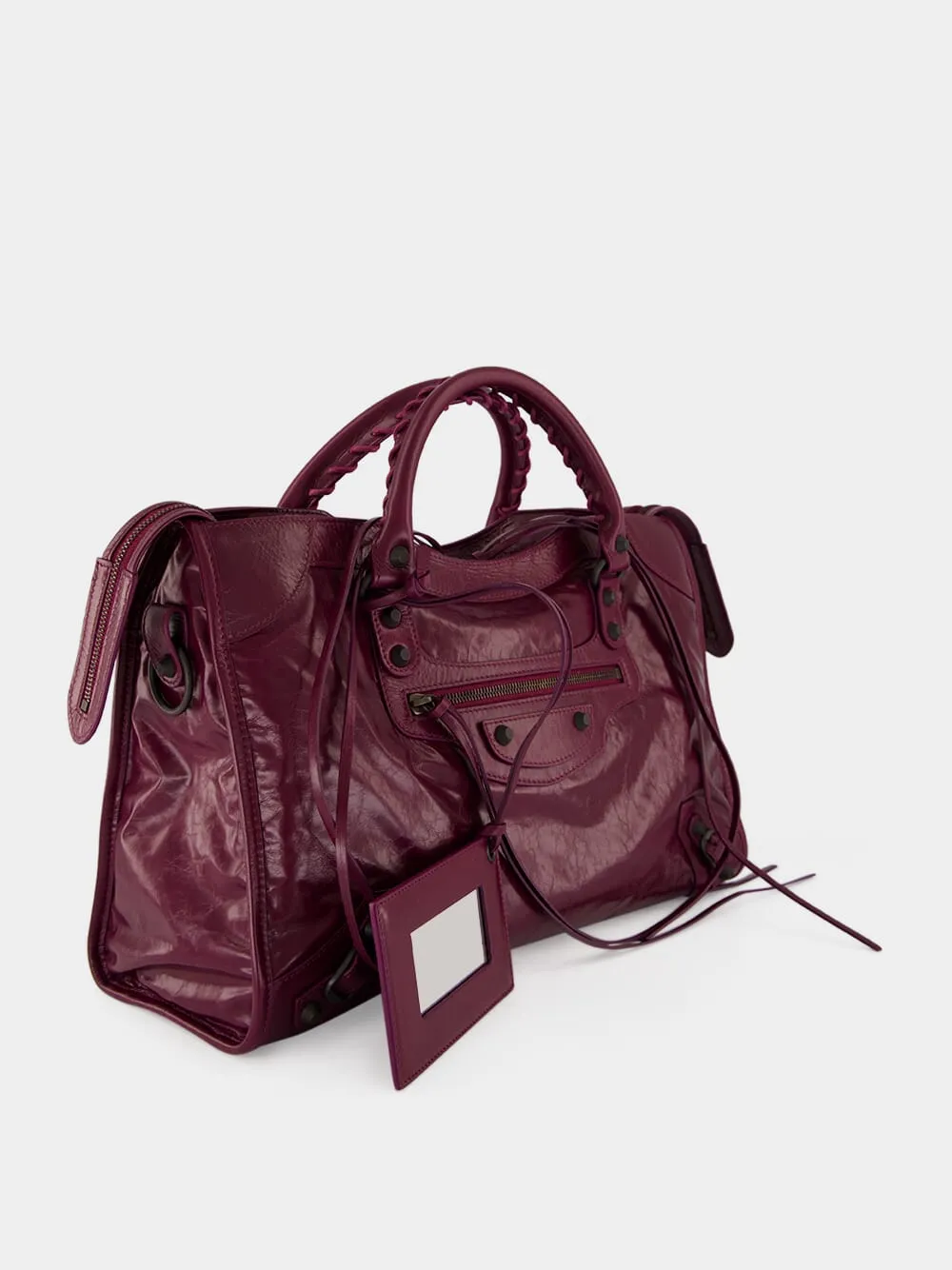 Plum Le City Medium Leather Bag sold by Fashion Clinic product image thumbnail 5