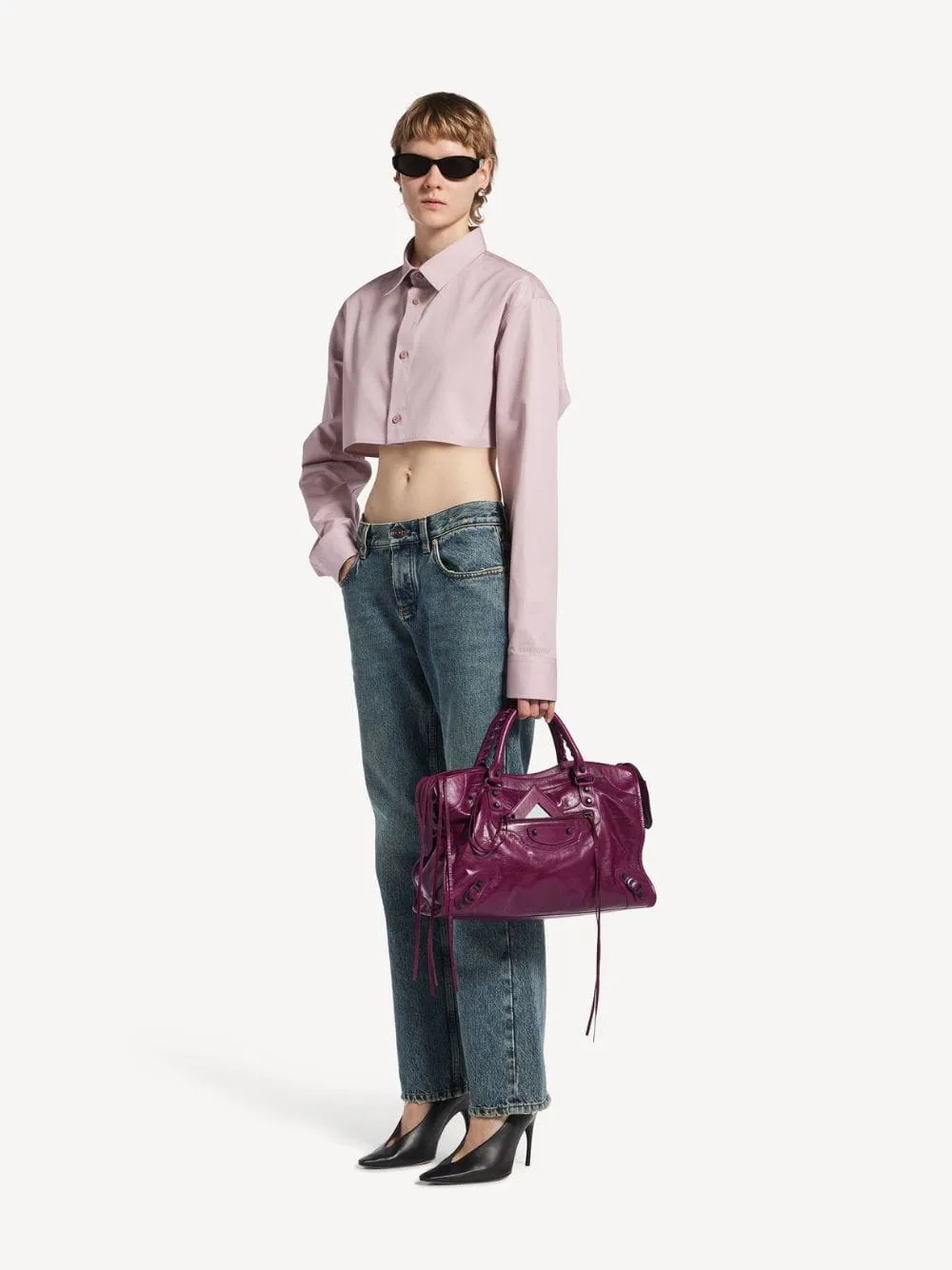 Plum Le City Medium Leather Bag sold by Fashion Clinic product image thumbnail 2
