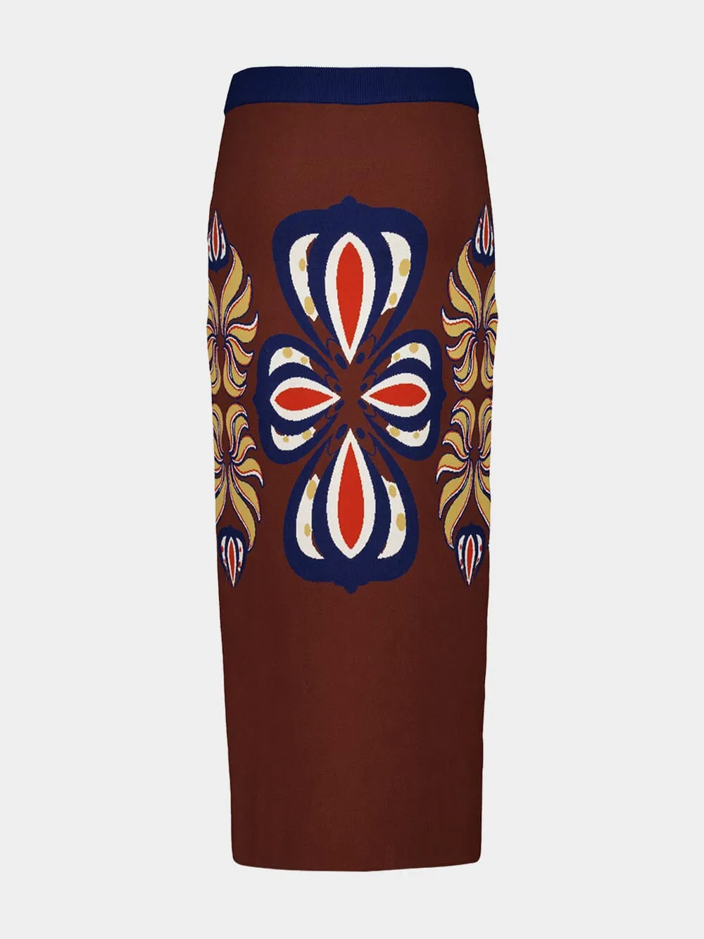 Spar Potting Soil Jacquard Pencil Skirt sold by Fashion Clinic product image thumbnail 3