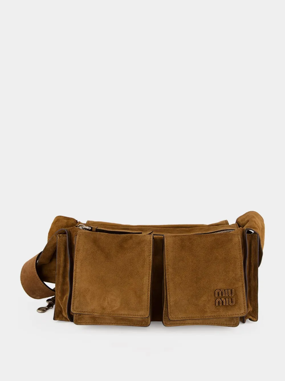 Cocoa Utilitaire Suede Shoulder Bag sold by Fashion Clinic product image thumbnail 2