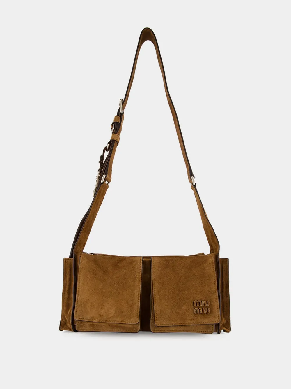 Cocoa Utilitaire Suede Shoulder Bag sold by Fashion Clinic product image thumbnail 4