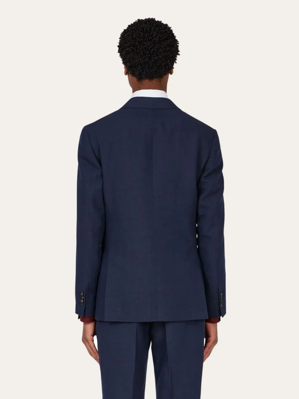 Navy Blue Double-Breasted Blazer sold by Fashion Clinic product image thumbnail 4