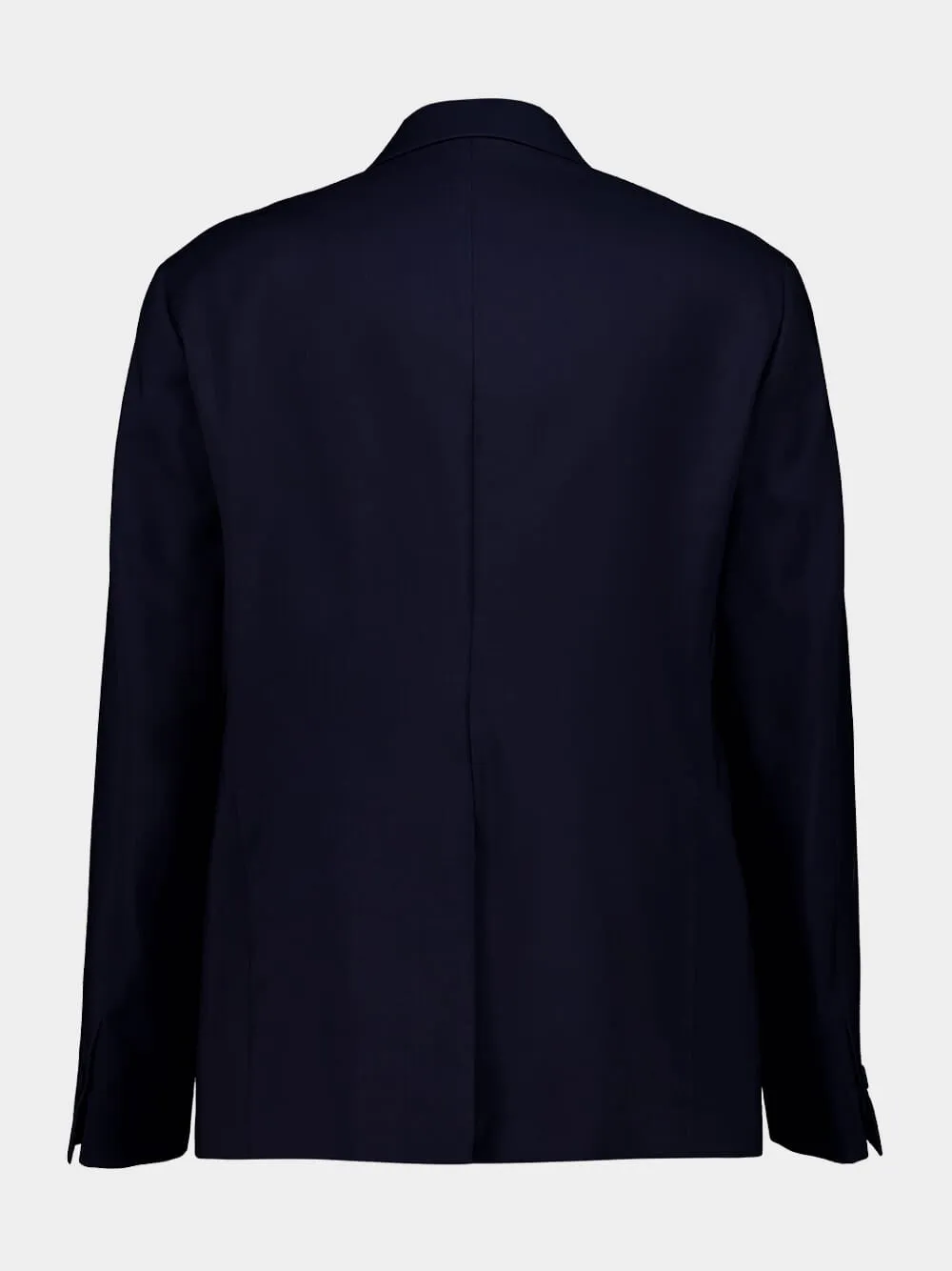Dark Blue Wool Canvas Blazer sold by Fashion Clinic product image thumbnail 3