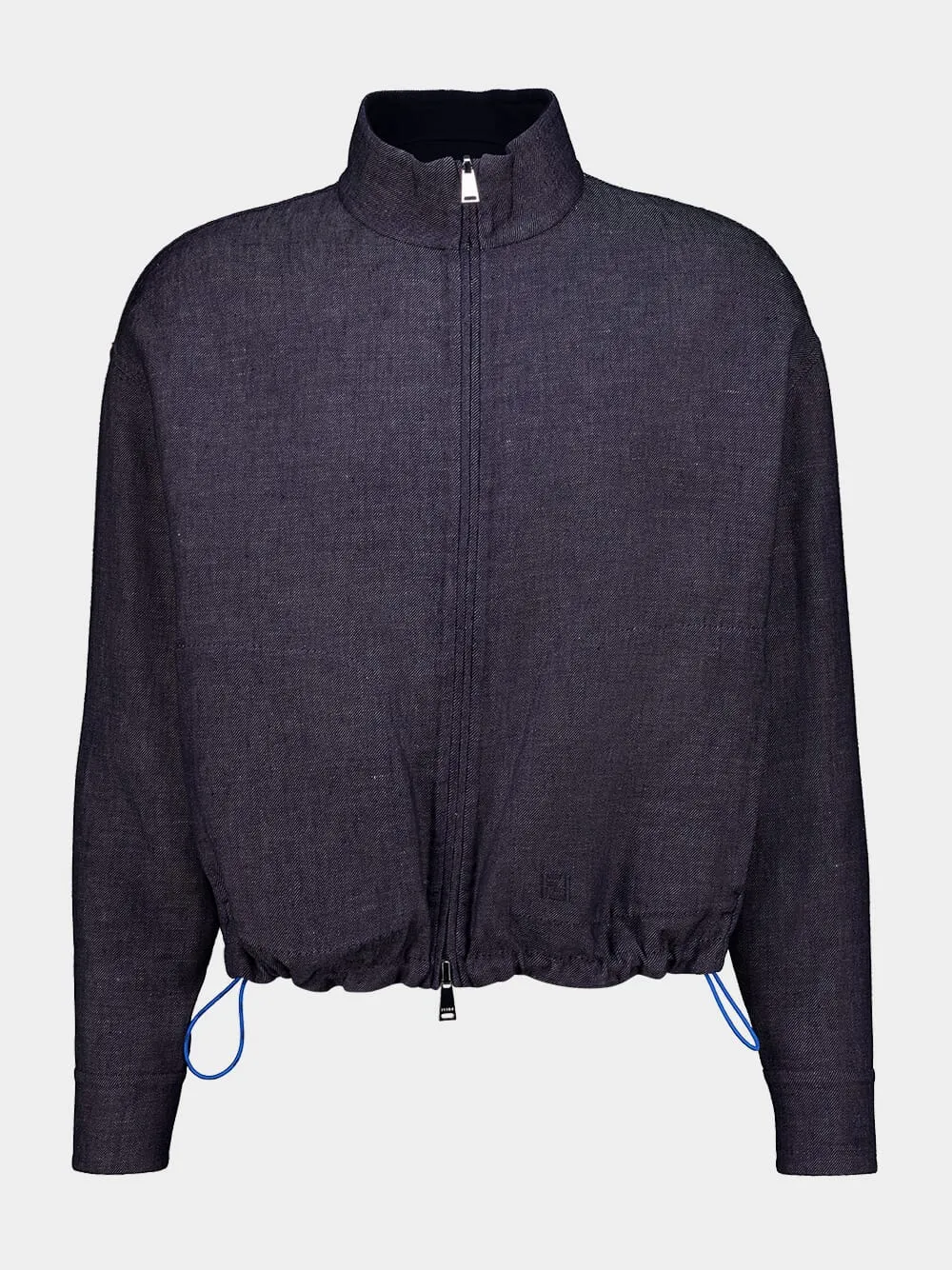 Dark Blue Reversible Denim Blouson sold by Fashion Clinic product image thumbnail 2