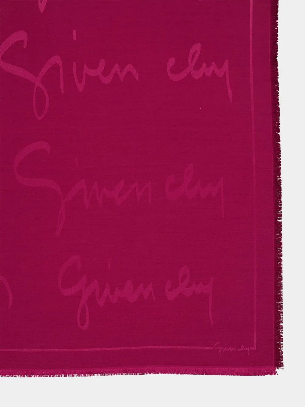 Red Cherry Signature Silk Wool Shawl sold by Fashion Clinic product image thumbnail 2
