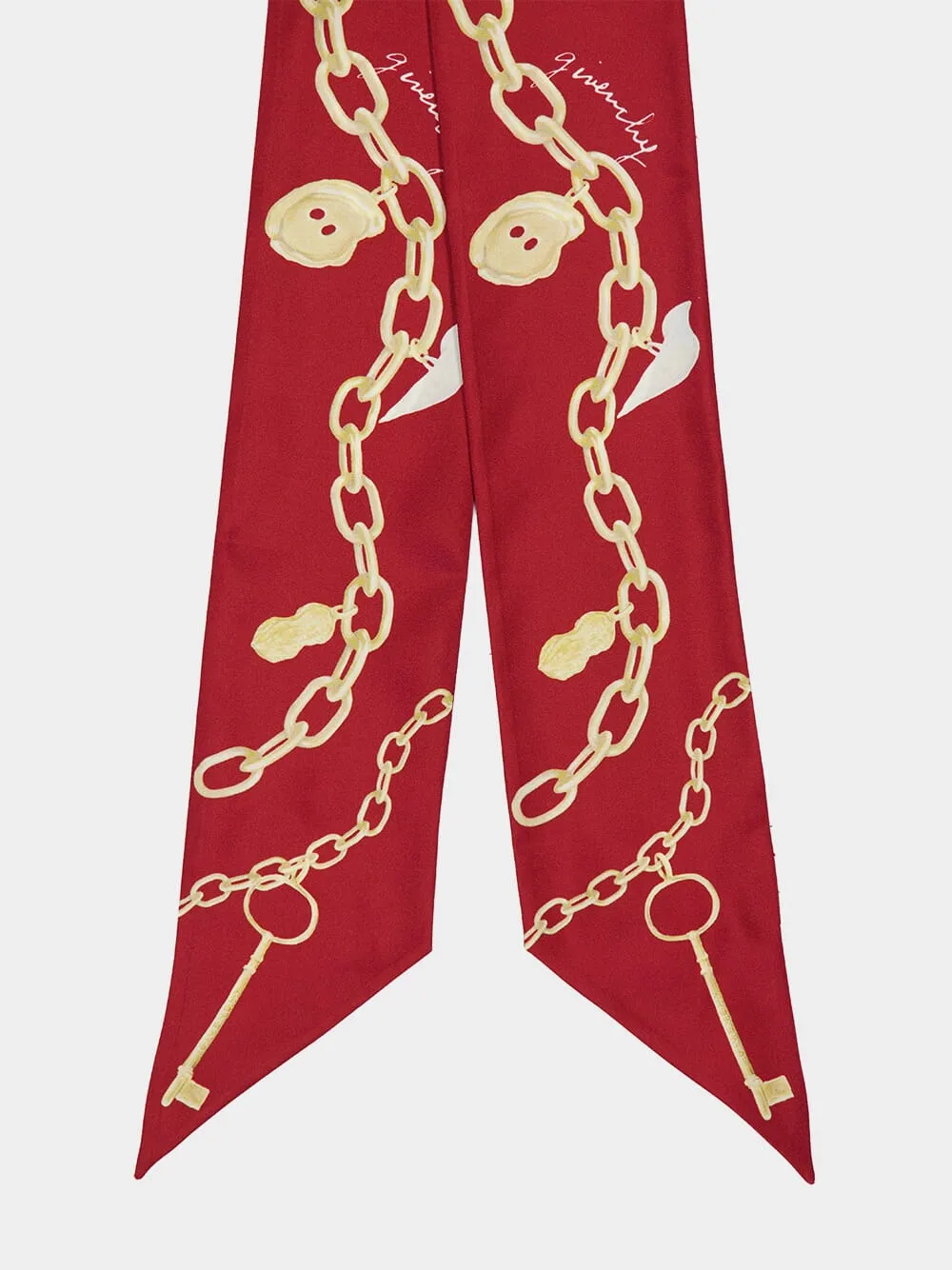 Red Cherry Lucky Charms Silk Bandeau sold by Fashion Clinic product image thumbnail 2