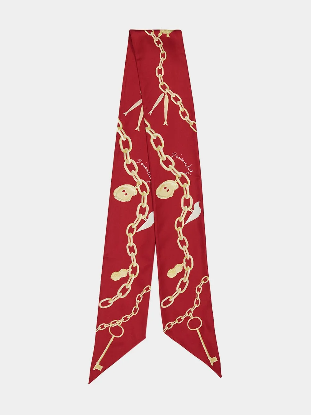 Red Cherry Lucky Charms Silk Bandeau sold by Fashion Clinic