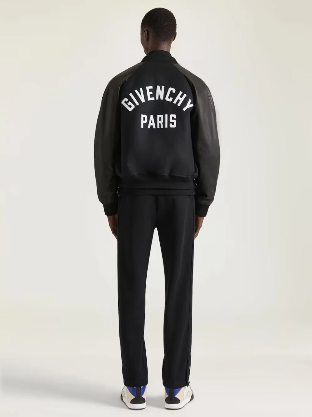 Black Logo Paris Bomber Jacket sold by Fashion Clinic product image thumbnail 4