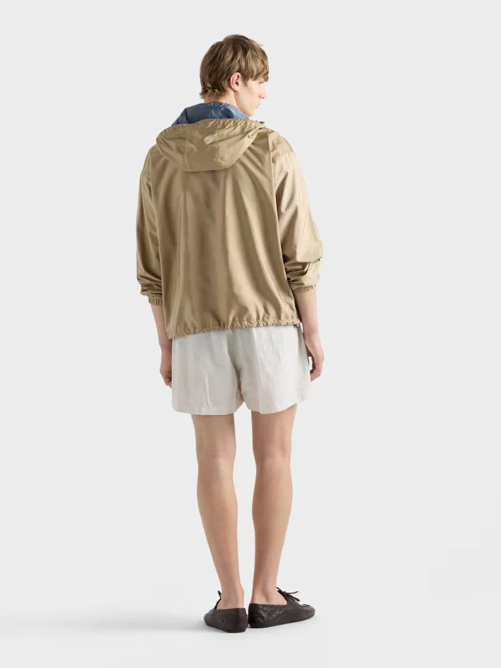 Camel and Aviation Blue Re-Nylon Reversible Jacket sold by Fashion Clinic product image thumbnail 4