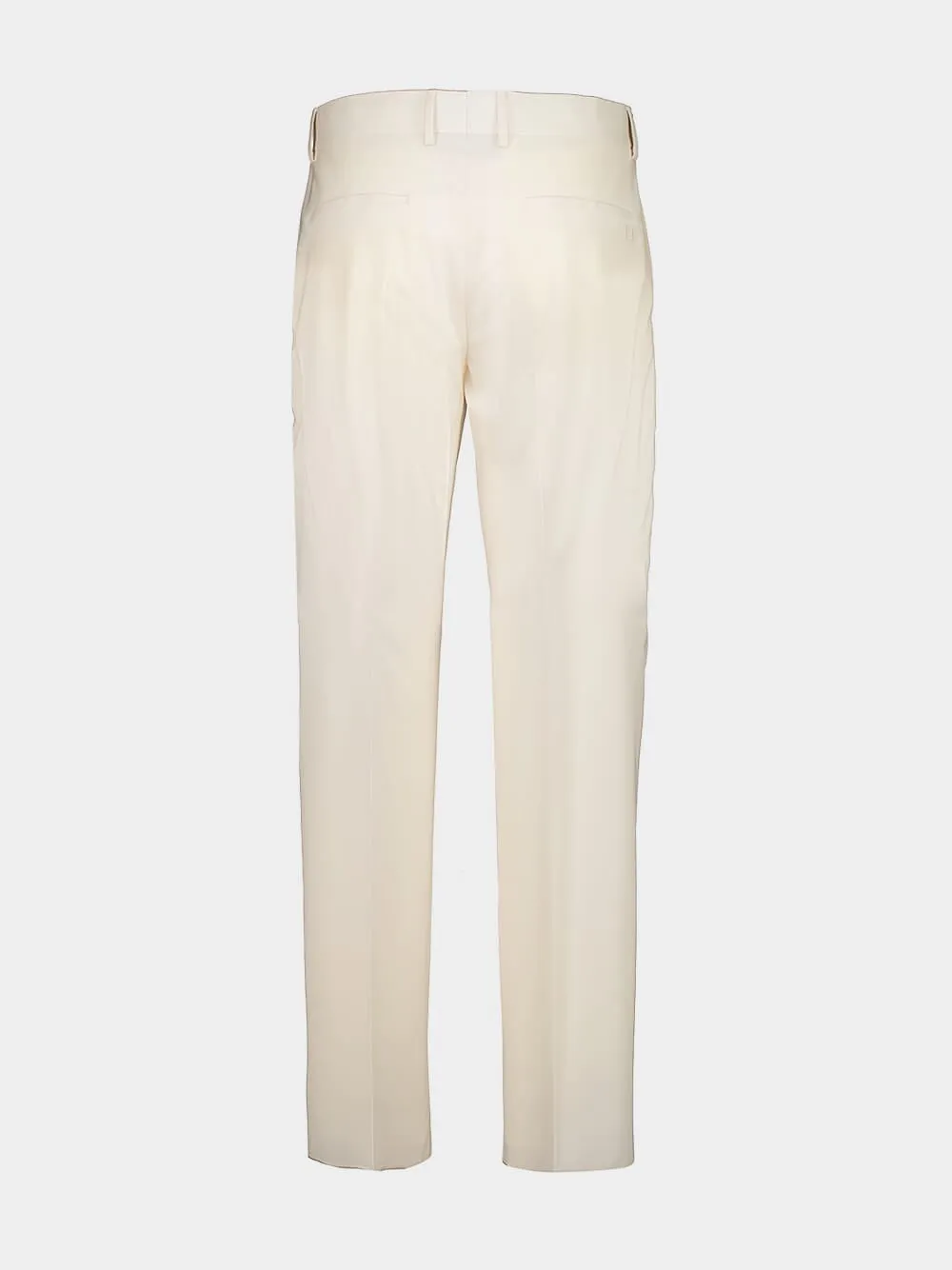 Beige Wool Gabardine Tailored Trousers sold by Fashion Clinic product image thumbnail 3